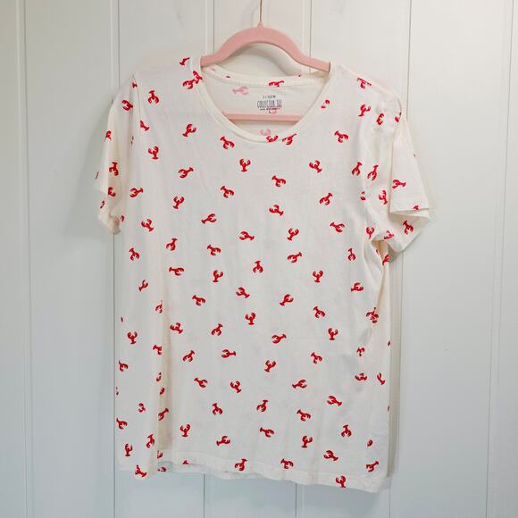J.Crew Factory Store Tops - J.Crew Vintage Cotton All-Over Lobster T-Shirt Collector Tee Size L